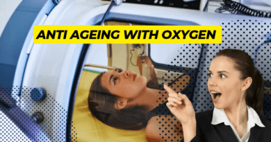 The image shows the topic of the blog is about anti-aging using oxygen for a therapy