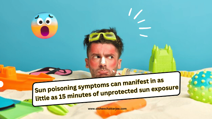 The image shows that this blog is about sun tanning and burning
