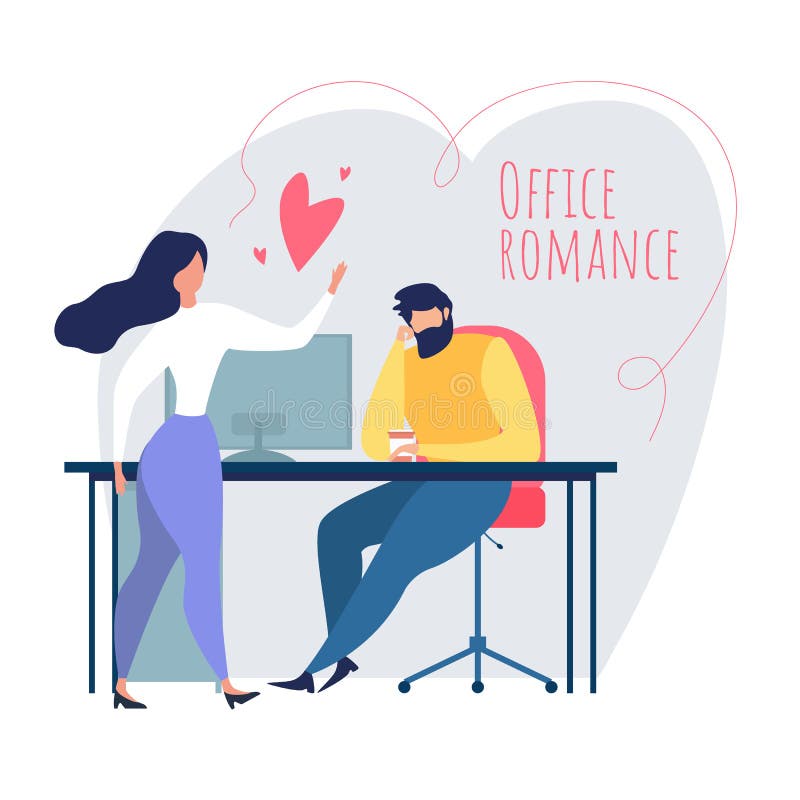 Illustration of office couple